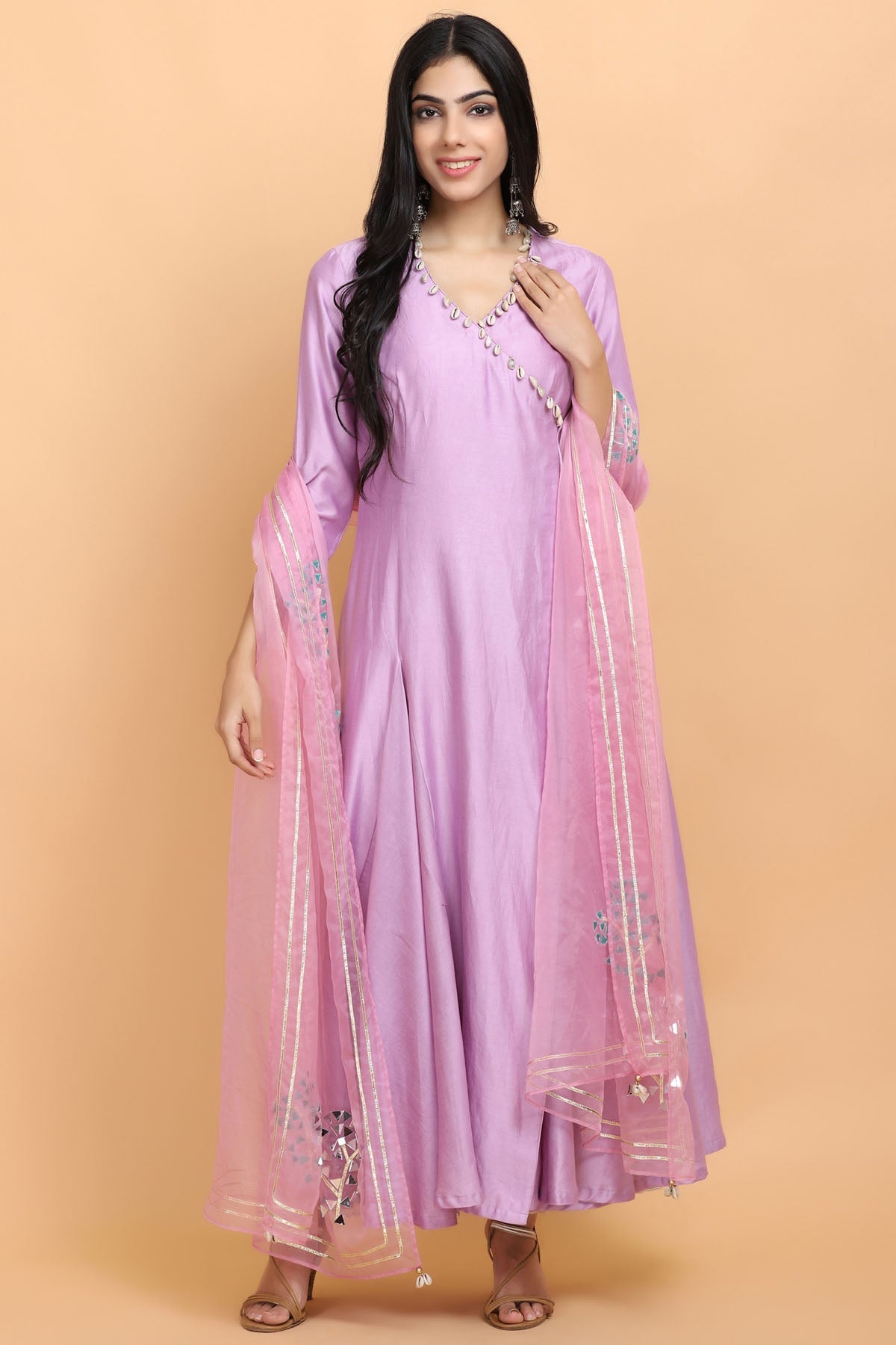 Buy Arpita SulakshanaCowrie Shell Angrakha Set